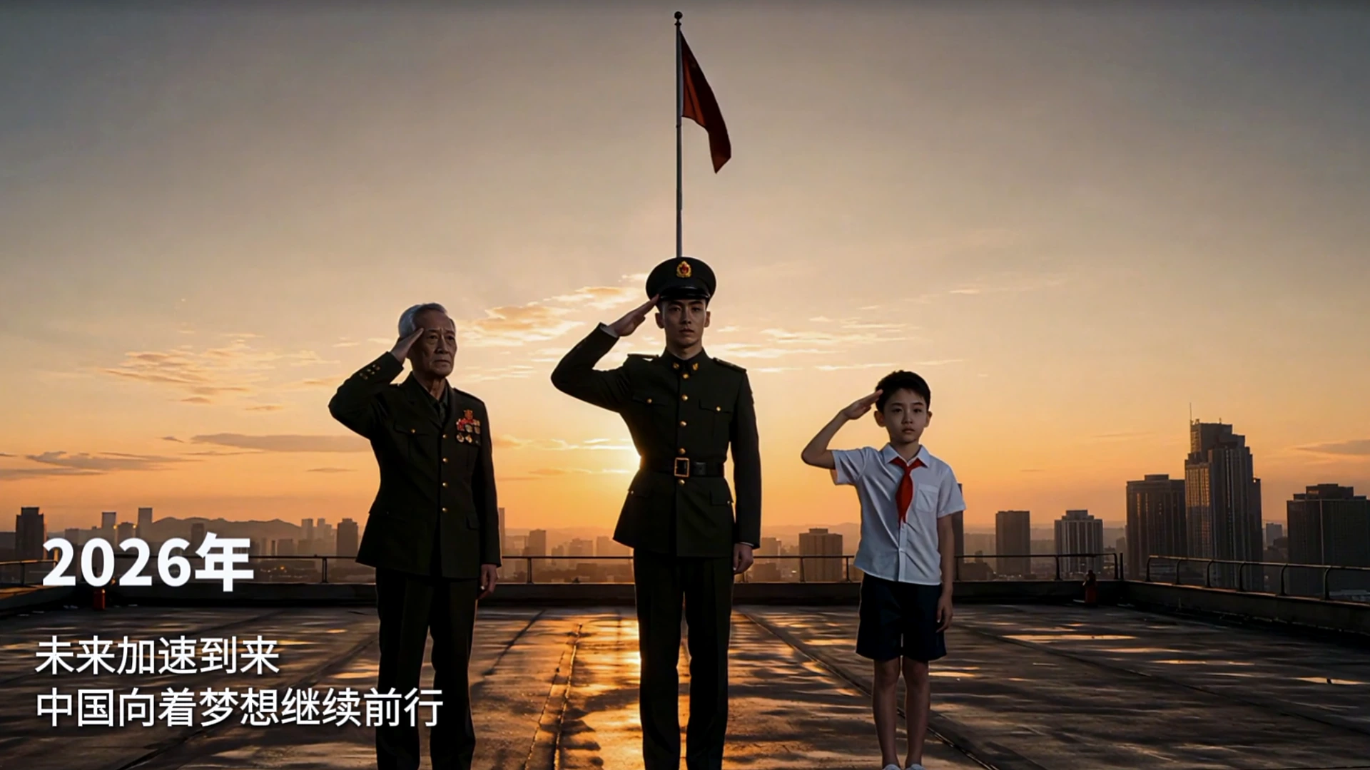 八一三代人的敬礼
