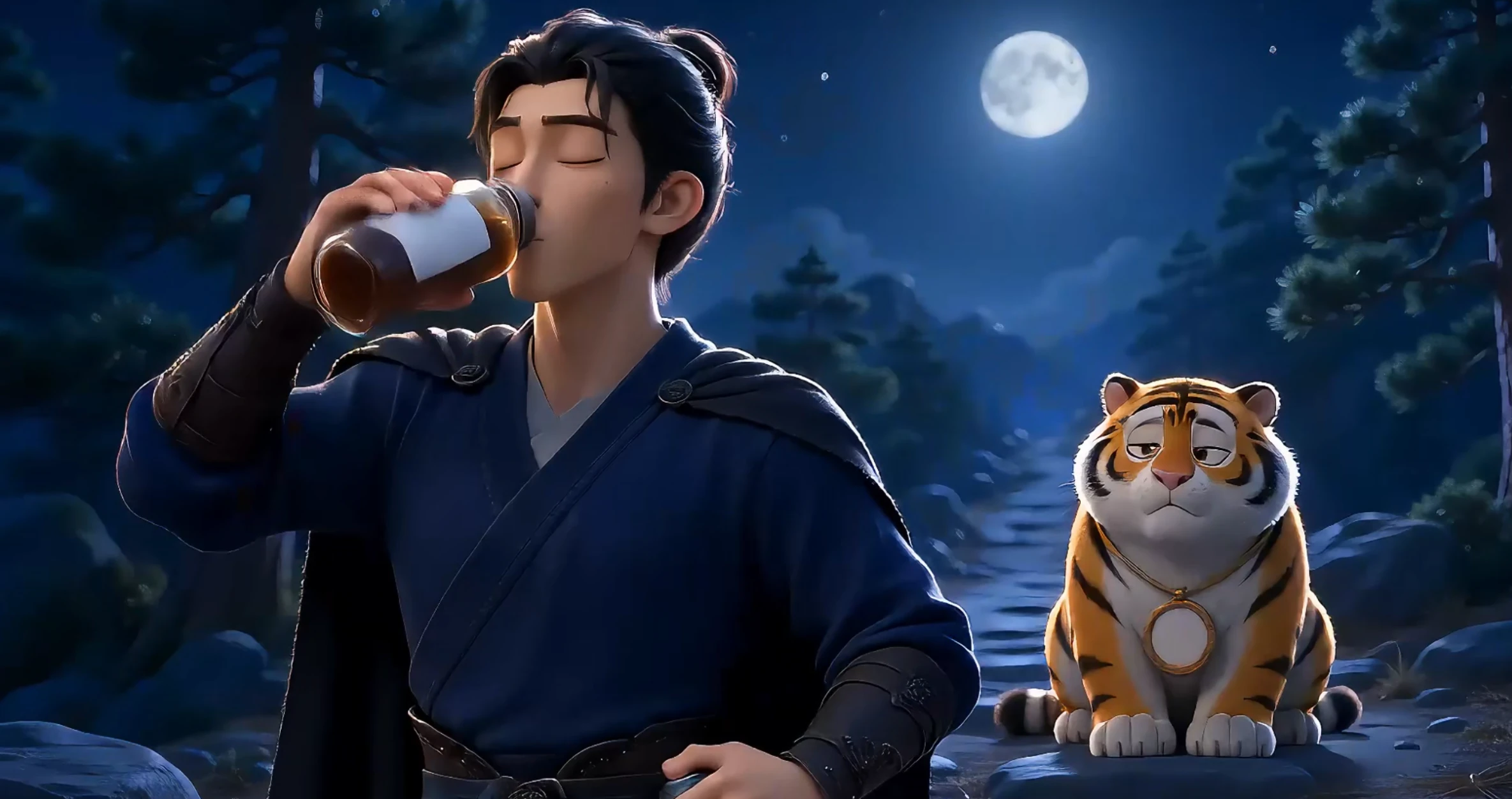 武松打虎咖啡创意广告